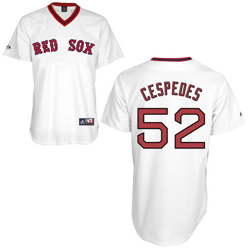 Yoenis Cespedes #52 mlb Jersey-Boston Red Sox Women's Authentic Home Alumni Association Baseball Jersey